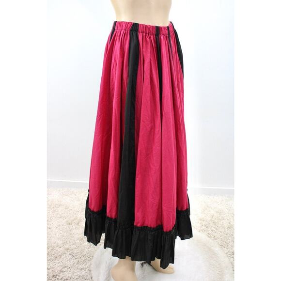 Maxi Circle Skirt S M Square Dance Saloon Girl Peasant Full Sweep Theater Costum - Picture 6 of 8